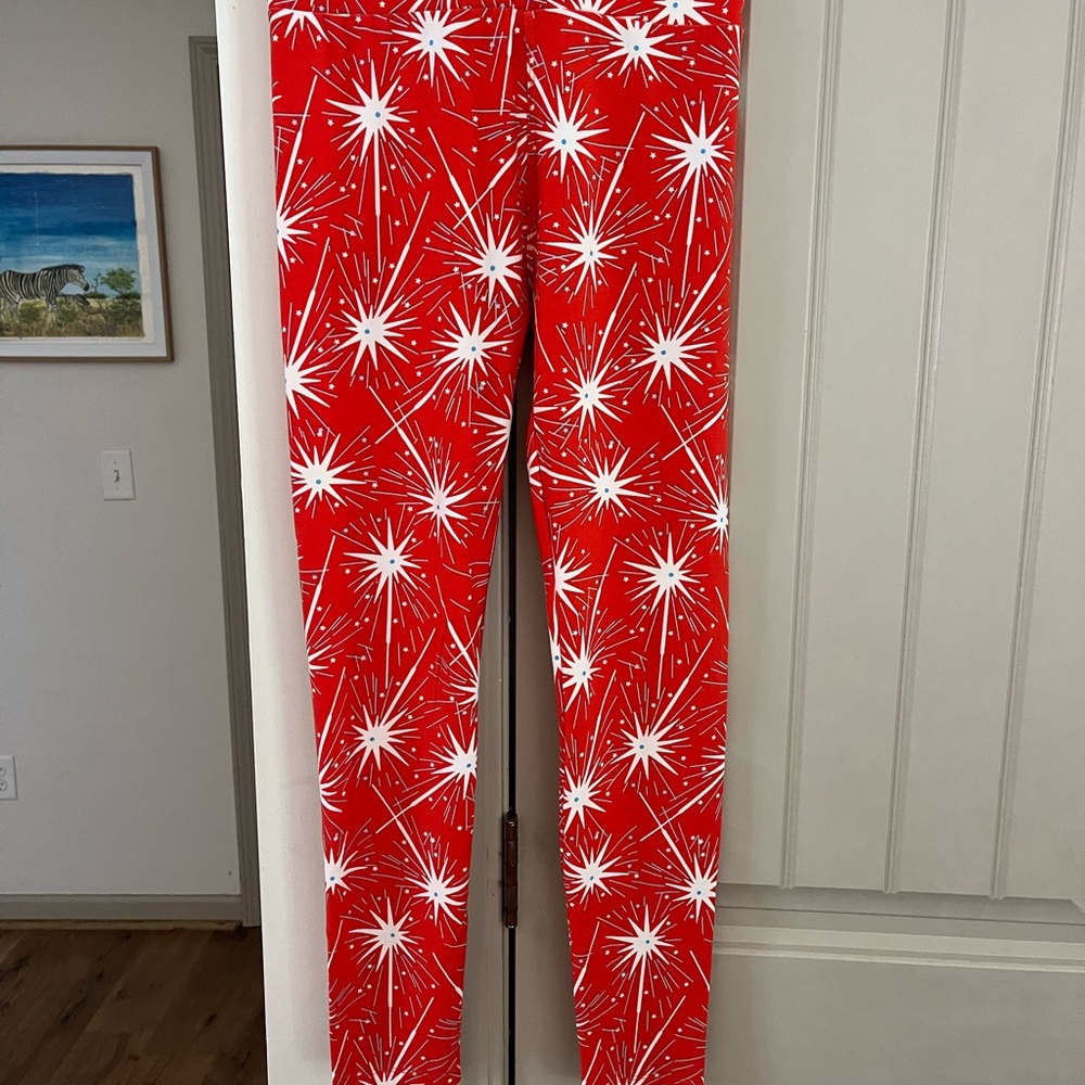 LulaRoe Firework Leggings - One size